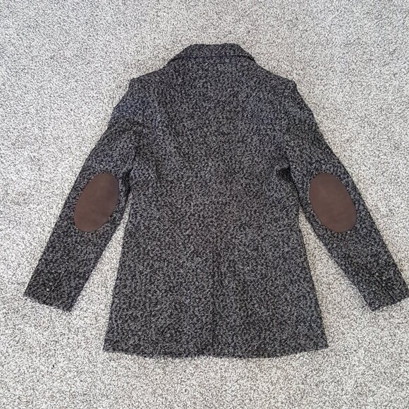 Elbow Patches Warm MANGO Blazer Wool Cotton Knit Pockets - Picture 11 of 13